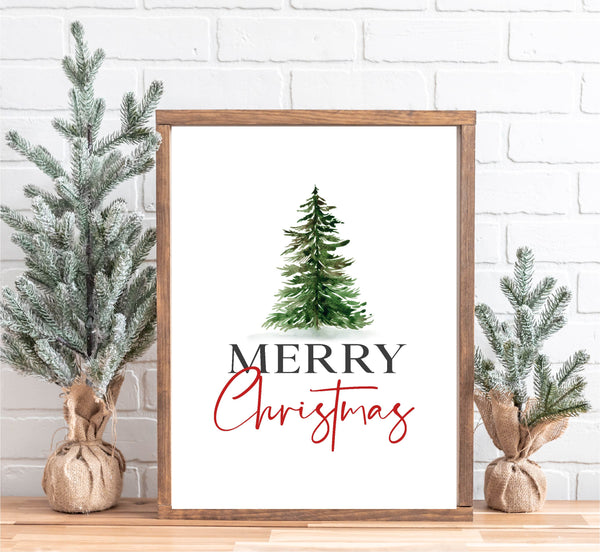 Merry Christmas Tree Finished Sign